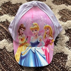 Disney Princess Belle, Cinderella & Aurora Pink and Purple Cap